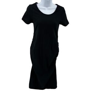 Isabel by Ingrid & Isabel Maternity Dress WMNS XS Black Short Sleeve Stretch